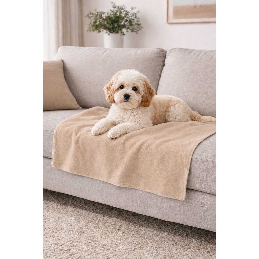 YAGU DESCANSO MANTA FLANNEL BEIGE