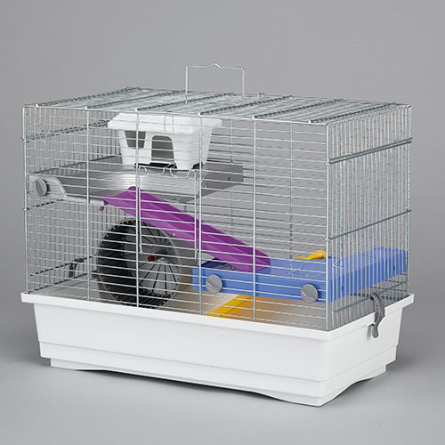 ALAMBER JAULA HAMSTER CROMO 50-2 PISO 50x28x39 cm  FDS