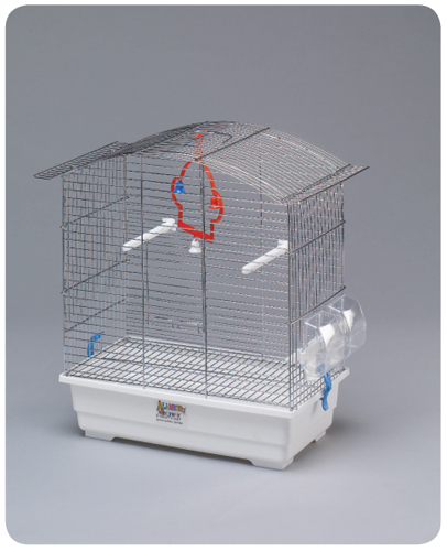 ALAMBER JAULA KAROL CROMO  42,5 x 27 x 44 CM