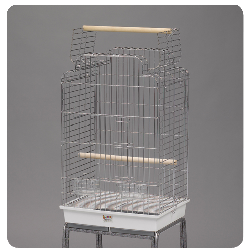 ALAMBER JAULA LORO GRANDE CROMO ABIERTA 47 X 39 X 76 CM  FDS