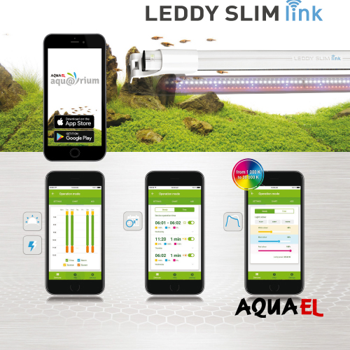 OUTLET AQUAEL PANTALLA LEDDY SLIM LINK BLANCA 36 W 100-120 CM