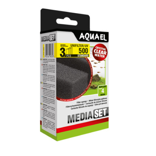 AQUAEL RECAMBIO ESPONJA FILTRO UNIFILTER-500 Y UV (3 UNI)