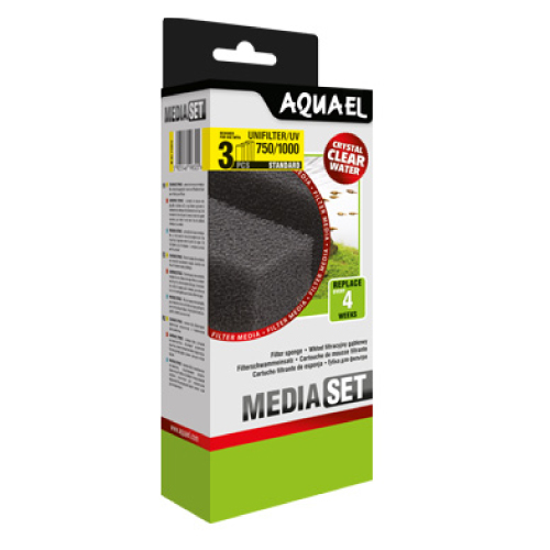 AQUAEL RECAMBIO ESPONJA FILTRO UNIFILTER-750-1000 Y UV (3 UNI)