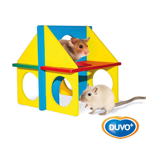 DUVO CASA DIVERTIDA ROEDOR 12.5 x12.5 x 12.5 CM  FDS
