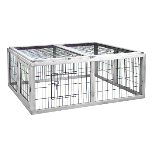 OFERTA DUVO CASA MADERA CONEJOS SILVESTRE 116 x 112 x 45 CM