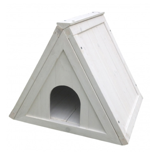 OFERTA DUVO CASA MADERA CONEJOS TRIANGULAR 50 x 42 x 42 CM