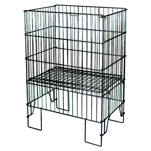 DUVO CESTA METALICA NEGRA 55 x 41 x 80 CM