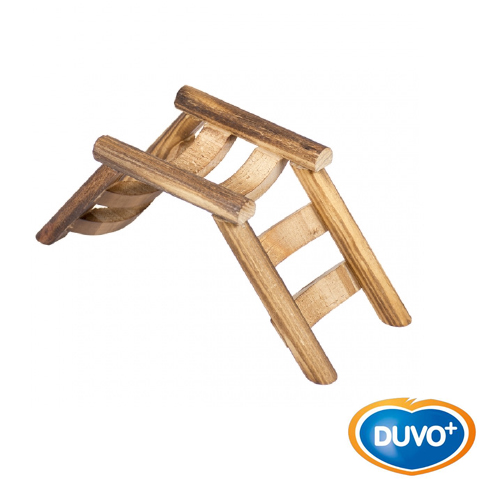 DUVO ESCALERA MADERA HAMSTER 18 x 7 x 7.5 CM