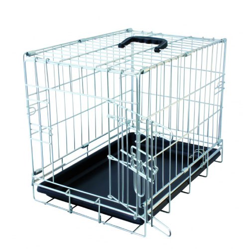 OFERTA DUVO JAULA METAL CROMO 1 PUERTA T-XS 47 x 30 x 37 CM