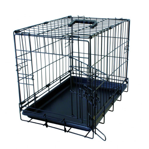 OFERTA DUVO JAULA METAL NEGRA 1 PUERTA T-XS 47 x 30 x 37 CM