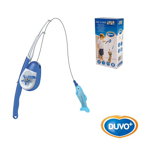 OFERTA DUVO JUGUETE GATO CAÑA DE PESCAR CON PEZ 200 CM