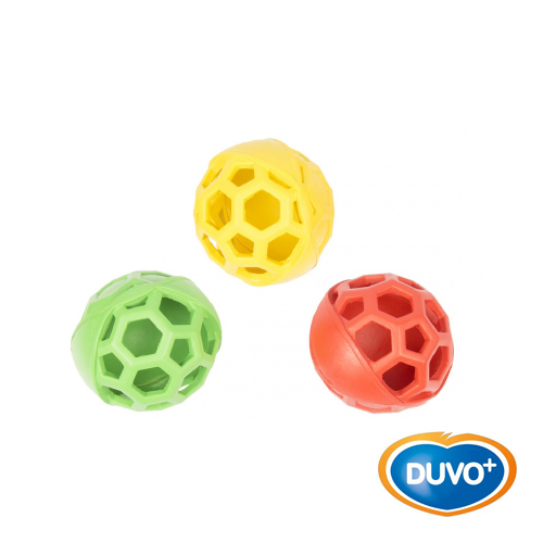 DUVO JUGUETE PERRO GOMA BOLA FOOTBALL MIX 11.5 CM  FDS