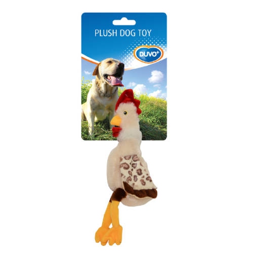 DUVO JUGUETE PERRO PELUCHE POLLO PEQUEÑO 35 x 15  x 1,5 CM