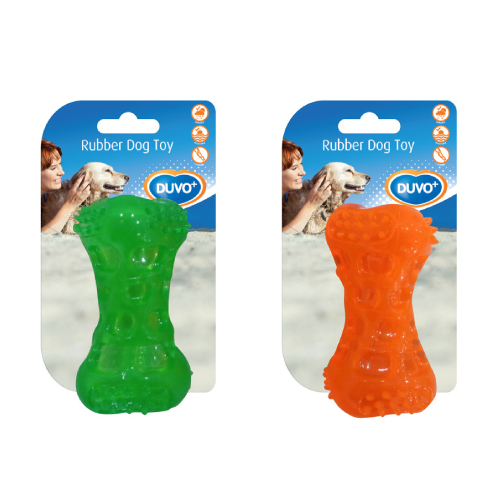 DUVO JUGUETE PERRO TPR HUESO SONIDO 9.5 CM