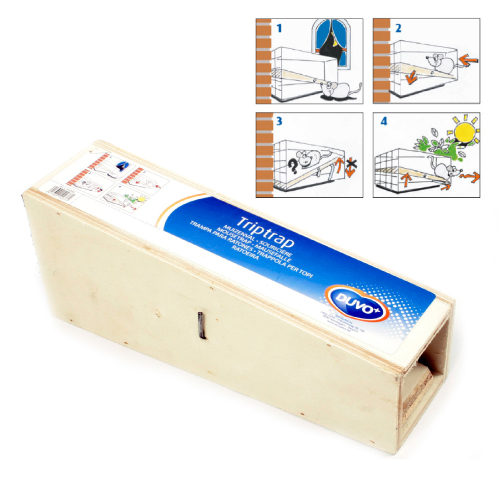 DUVO RATONERA DE MADERA 22 x 8,5 x 6,3 CM