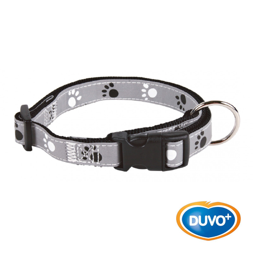 OUTLET DUVO SEECURITY COLLAR HUELLA REFLECTANTE 22-35  x 1.5 CM