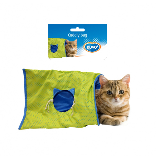 DUVO TUNEL PLANO PARA GATOS AZUL 50 x 38 x 0,5 CM