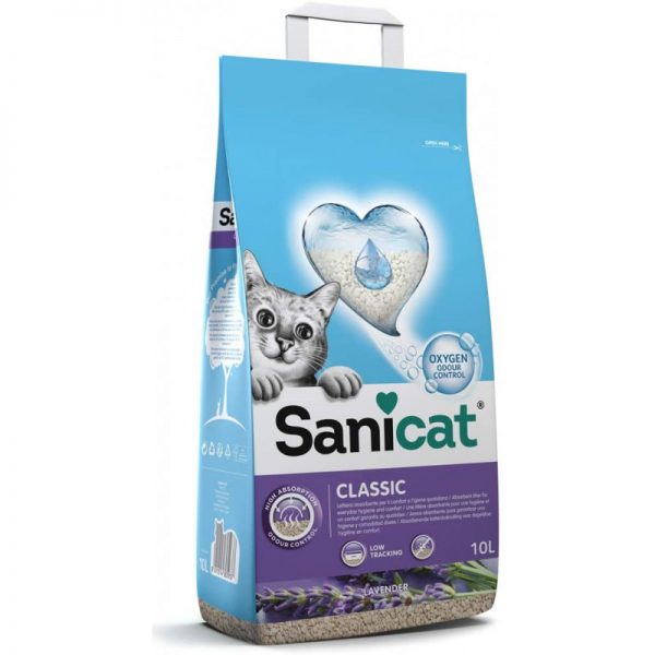 SANICAT SEPIOLITA ABSORVENTE CLASSIC AROMA LAVANDA SUPERPLUS 10 LTS