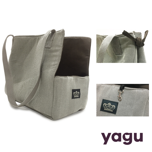 OUTLET YAGU BOLSO NAVY TWEED 39 X 21 X 34 CM