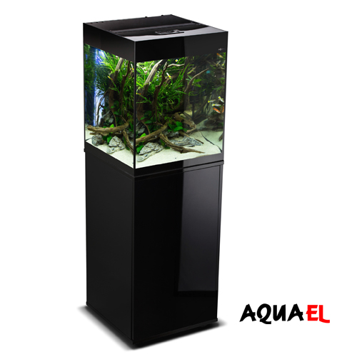 OFERTA AQUAEL ACUARIO GLOSSY NEGRO