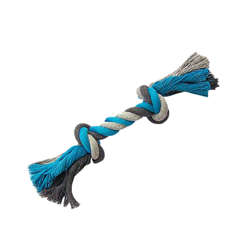 DUVO CUERDA ALGODON HUESO AZUL