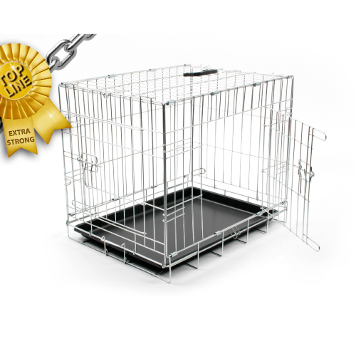 OFERTA DUVO JAULA METAL CROMO EXTRAFUERTE 2 PUERTAS