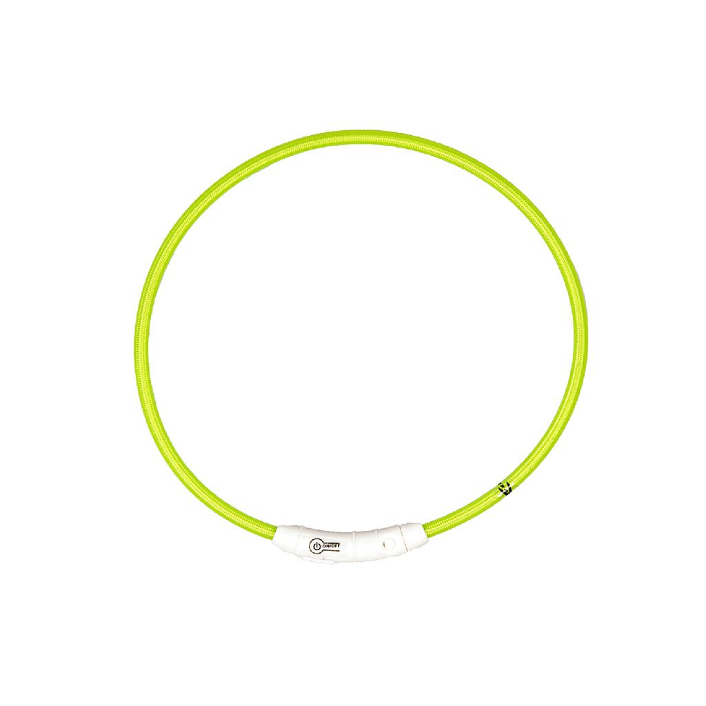 DUVO SEECURITY COLLAR LED NYLON REDONDO VERDE