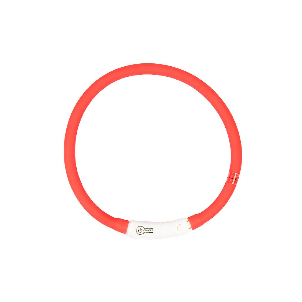 DUVO SEECURITY COLLAR LED SILICONA ROJO