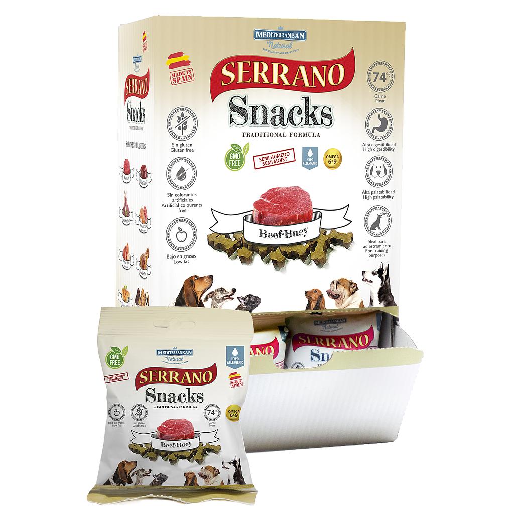 MDT SERRANO SNACK PERROS BUEY 85 GR