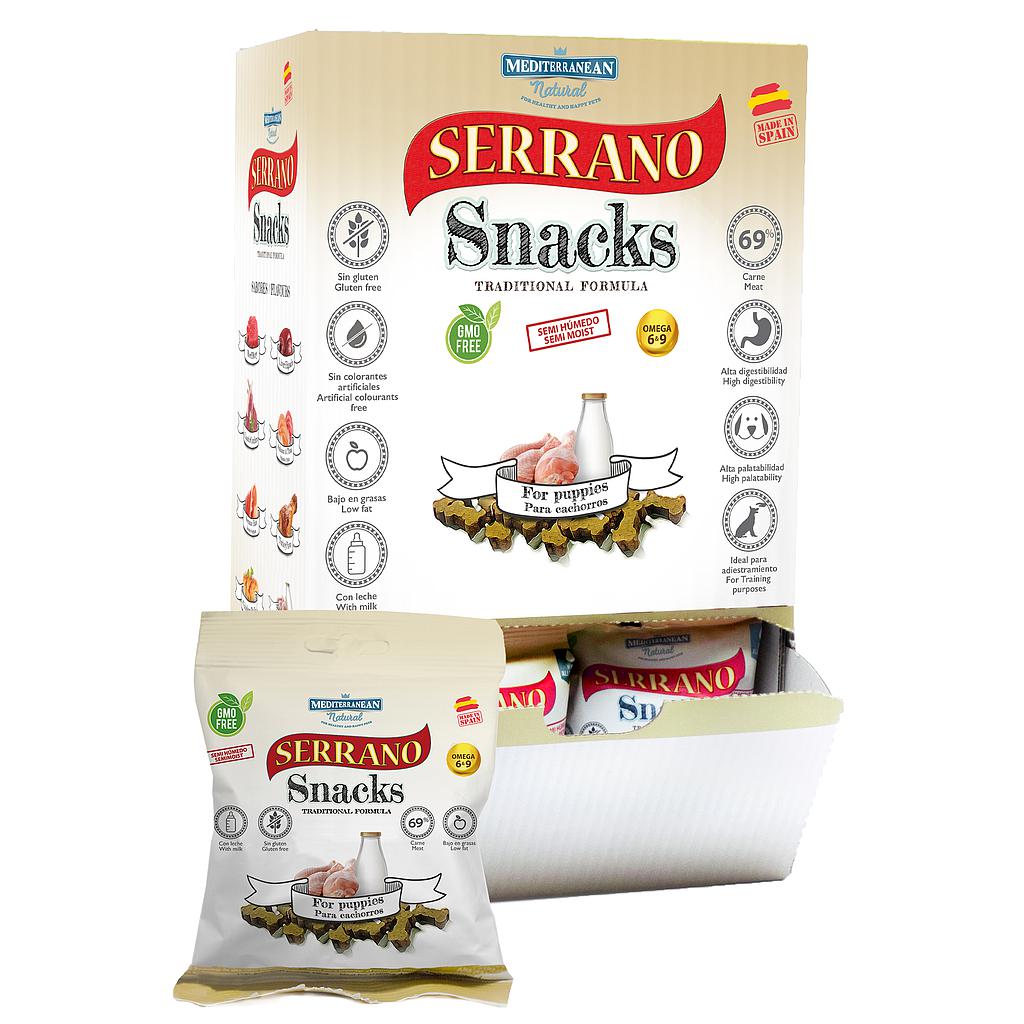 MDT SERRANO SNACK PERROS CACHORROS 85 GR