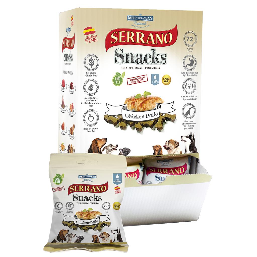 MDT SERRANO SNACK PERROS POLLO 85 GR