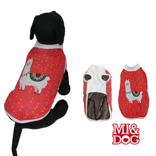 OUTLET MI&amp;DOG ABRIGO CAPA FELPADO LLAMA