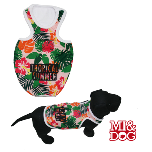 OUTLET MI&amp;DOG CAMISETA TIRANTES TROPICAL SUMMER