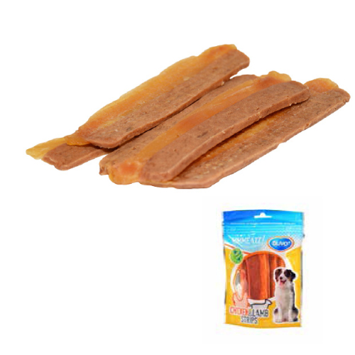 DUVO SNACK TIRAS DE CORDERO BOLSA 100 GR  FDS