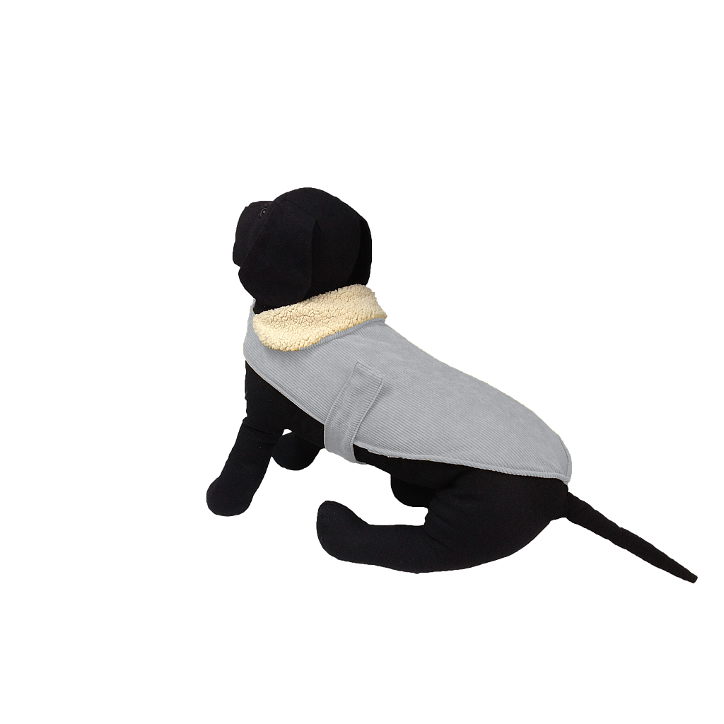 OFERTA MI&amp;DOG ABRIGO AVIADOR PANA GRIS