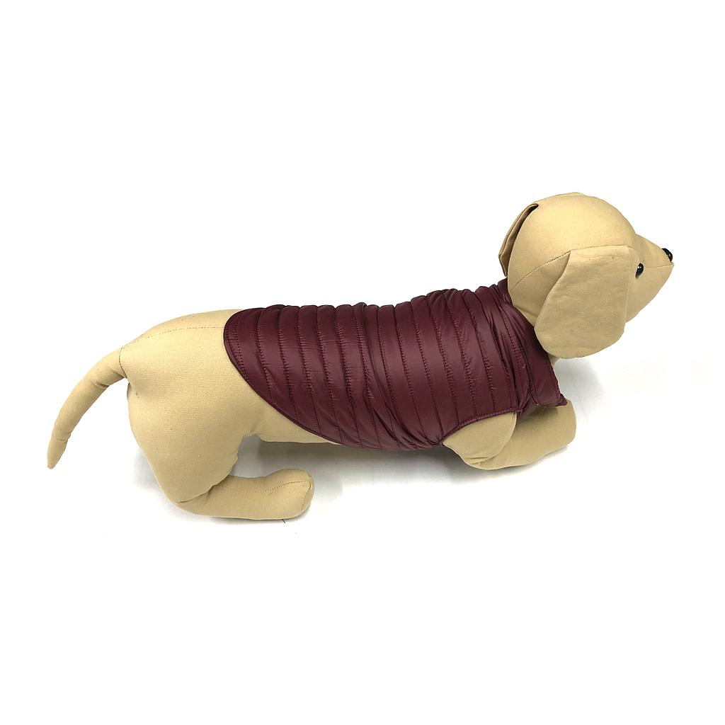 OFERTA MI&amp;DOG CHALECO ACOLCHADO RAYAS ROJO