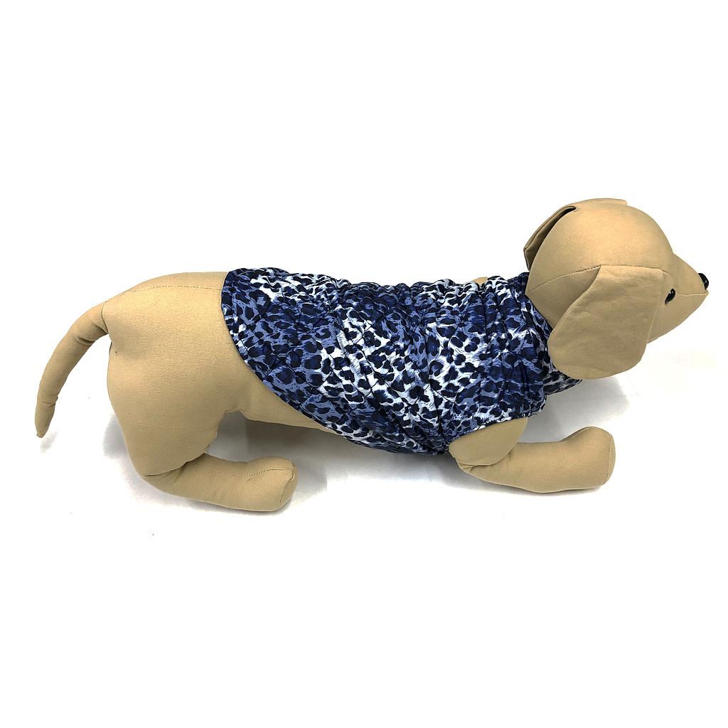 OFERTA MI&amp;DOG CHALECO ACOLCHADO GUEPARDO AZUL