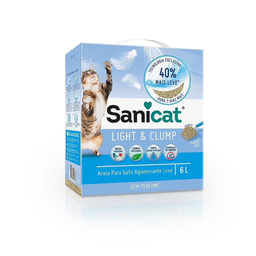 SANICAT BENTONITA FINA LIGHT &amp; CLUMP 6 LTS