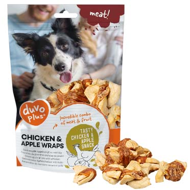 DUVO MEAT WRAPS DE POLLO Y MANZANA BOLSA 100 GR