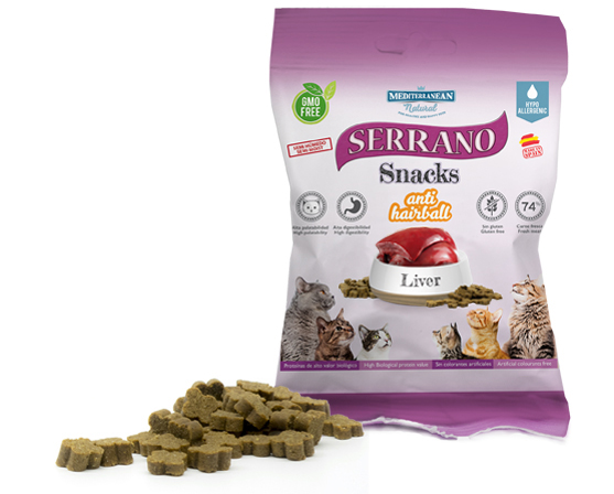 OFERTA MDT SERRANO SNACK GATOS FOIE Y ANTI HAIRBALL 50 gr