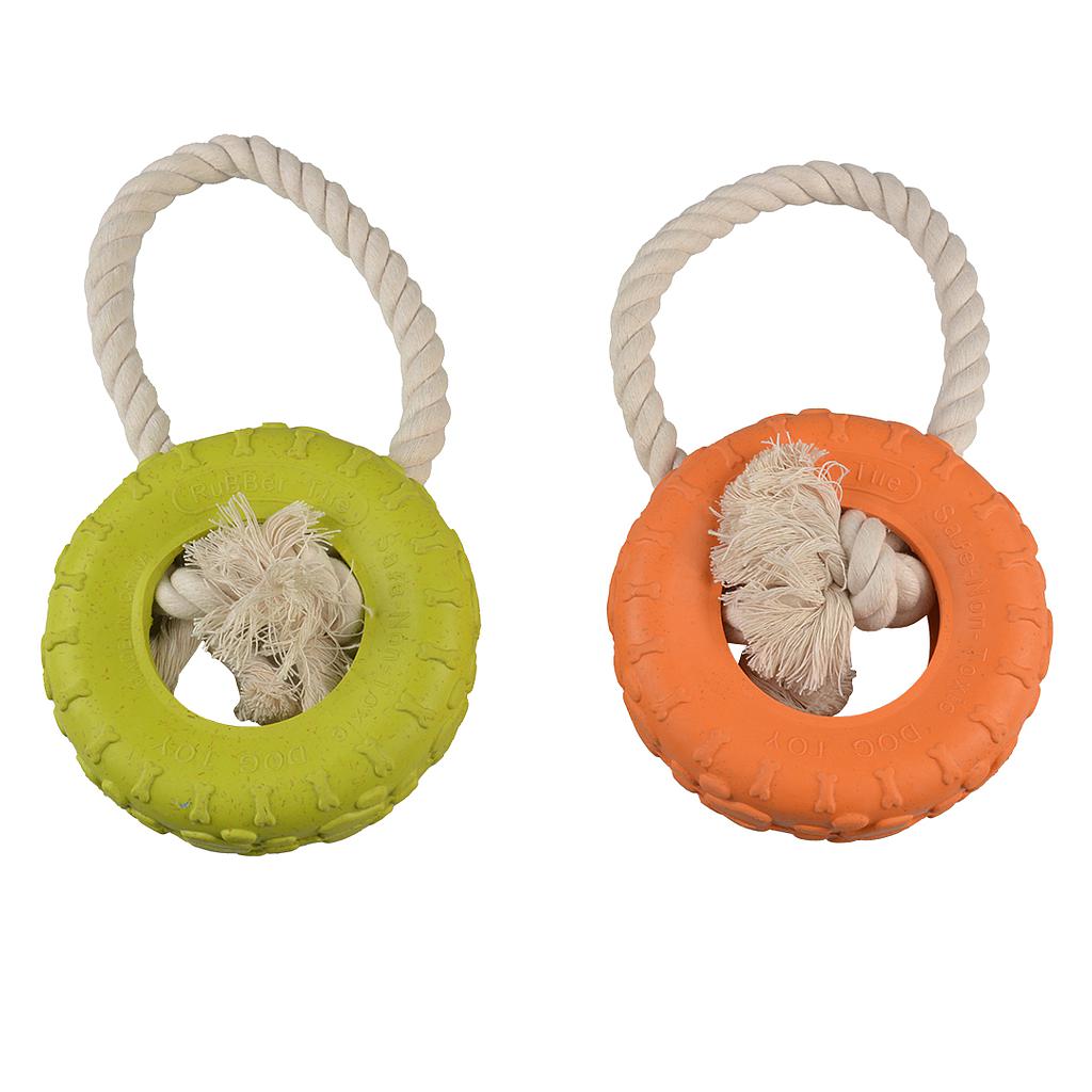OFERTA DUVO JUGUETE PERRO ECO GOMA NEUMATICO 26 x 14 x 4 CM