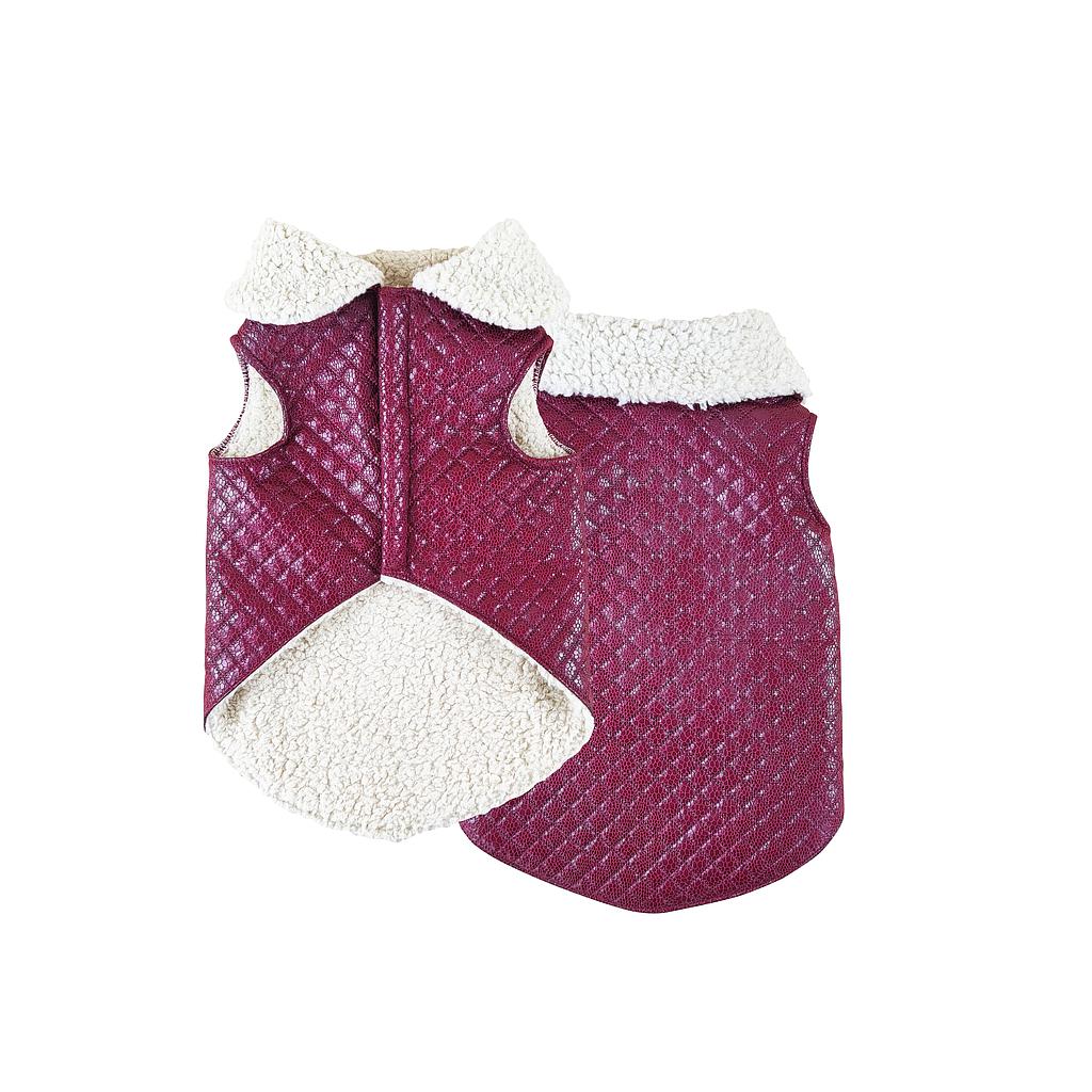 OFERTA MI&amp;DOG ABRIGO BOMBER GRANATE