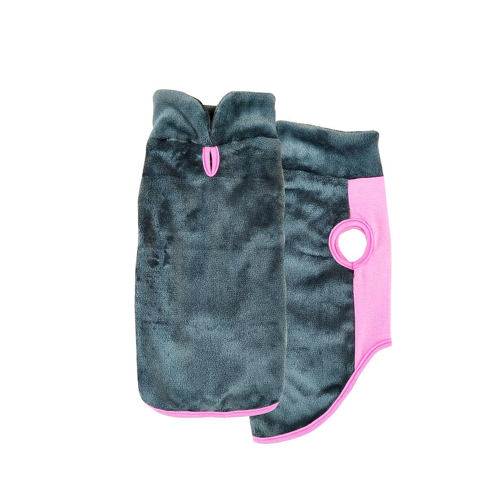 OFERTA MI&amp;DOG JERSEY POLAR BICOLOR ROSA