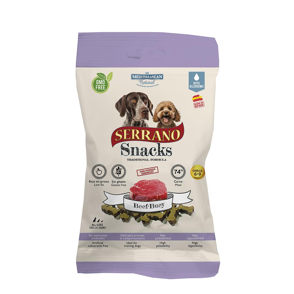 MDT NEW SERRANO SNACKS PERROS BUEY 100 GR