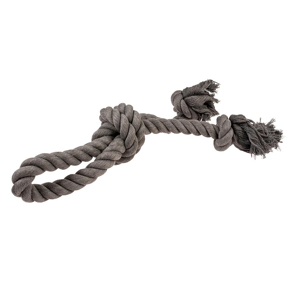 OFERTA DUVO JUGUETE PERRO ECO CUERDA NEGRA 3 NUDOS CON ASA 52 x 15 x 10 CM
