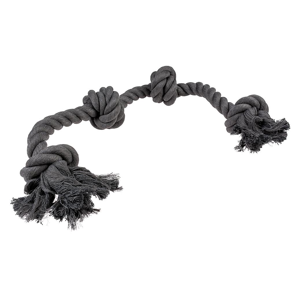 OFERTA DUVO JUGUETE PERRO ECO CUERDA NEGRA 4 NUDOS  80 x 13 x 8 CM