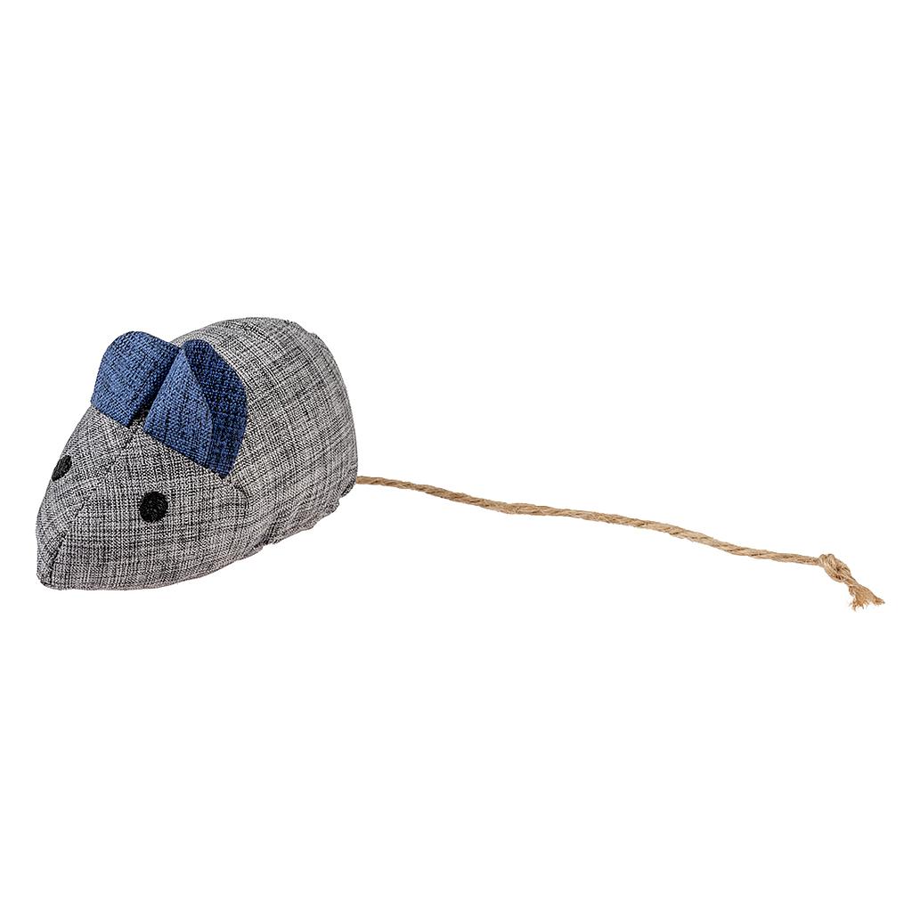 OFERTA DUVO JUGUETE GATO ECO RATON AZUL Y GRIS 8,5 x 4,5 x 6 CM