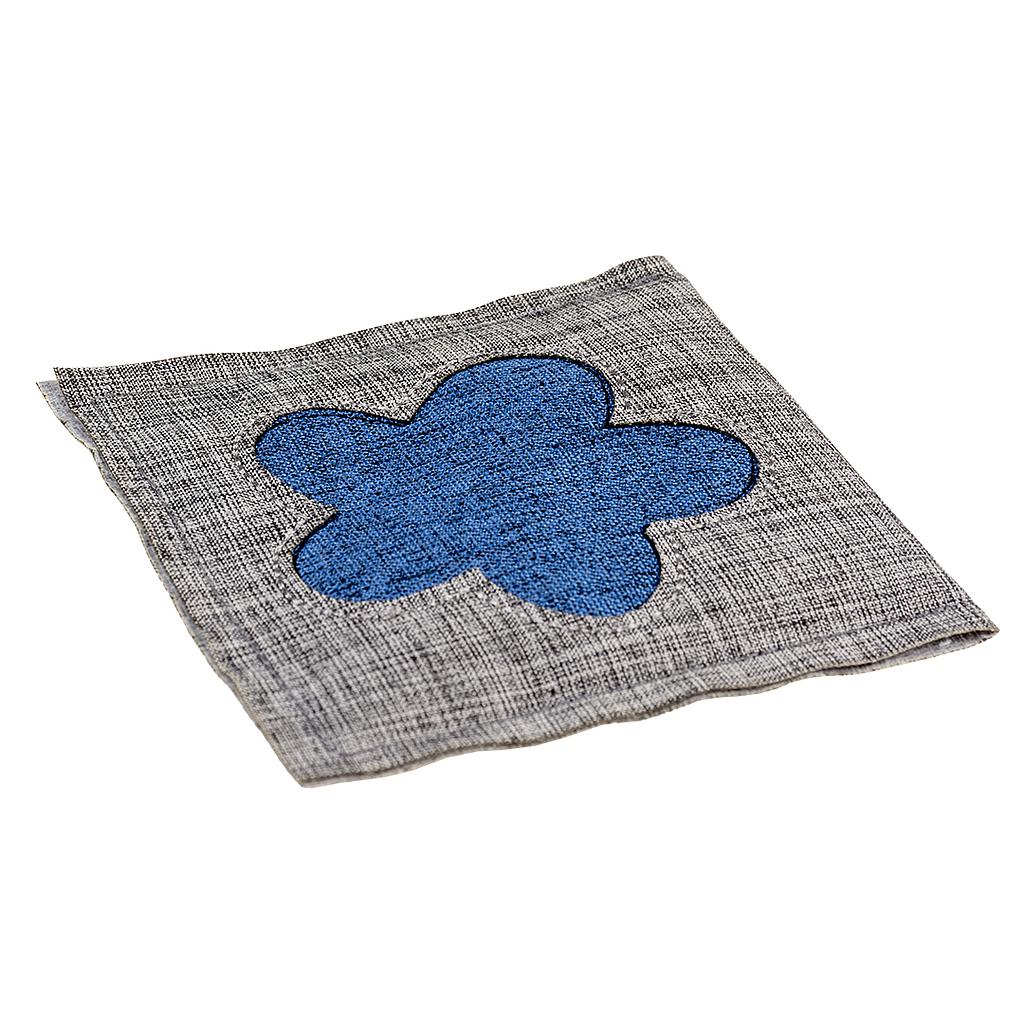 OFERTA DUVO JUGUETE GATO ECO CUADRADO AZUL Y GRIS 8 x 8 x 1 CM