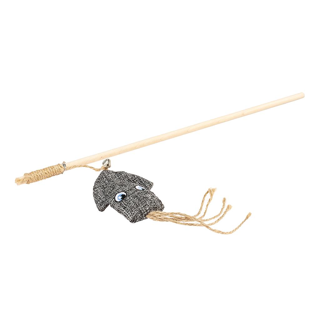 OFERTA DUVO JUGUETE GATO ECO CAÑA CALAMAR MULTICOLOR 6 x 17,5 x 40 CM