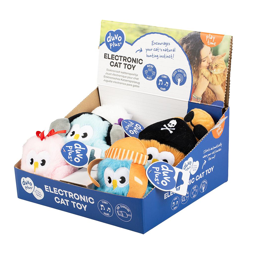 OFERTA DUVO JUGUETE GATO BUHO ELECTRONICO SURTIDO 6 x 10 x 13 CM